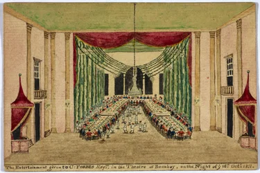 Le divertissement donné à C. Forbes esquire au théâtre de Bombay le soir du 16 octobre 1811