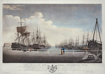 Vue ouest du nouveau quai à Kingston upon Hull