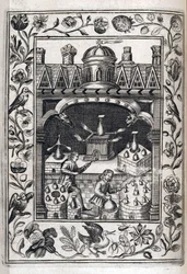 Deux alchimistes fabriquant des potions