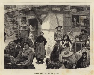Marché aux cheveux humains en Alsace