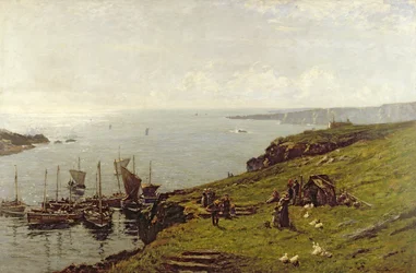 Sur la mer ensoleillée