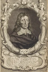Portrait de John Milton 1608-1674. Frontispice de Paradise Lost, 1688