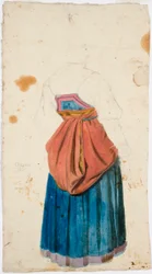 Femme en costume national