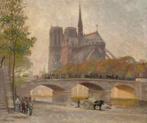 Notre Dame de Paris, c.1890 (oil on canvas)
