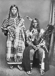 Un chef sioux et sa squaw, 1912