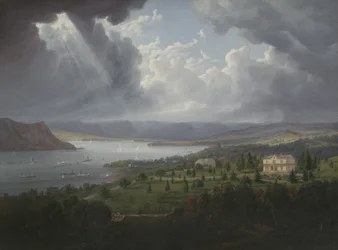 Vue de la rivière Hudson depuis Tarrytown Heights