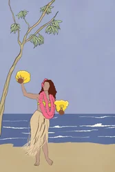 Fille hula
