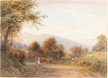 Chemin vers Abergavenny depuis Llanfoist