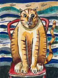 Day Dreaming of Fish, vers 2021 (gouache à l