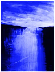 Le courant de la rivière Deep Blue