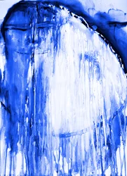 Abstrait bleu fluide
