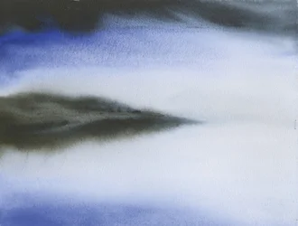 Reflets bleus brumeux