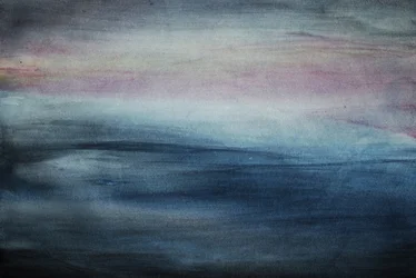 Horizon marin au crépuscule