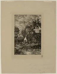 Entrée dans un village, de Revue Fantaisiste