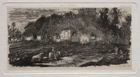 La cour de ferme, 1861