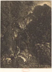 La Sainte Famille avec les biches