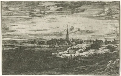 Vue de Zandvoort (Santvoort) (Vues de villages aux Pays-Bas septentrionaux)