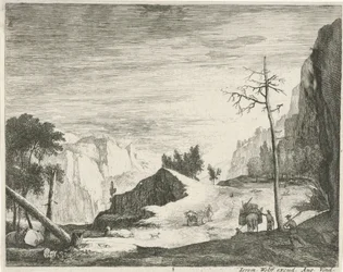Chemin dans un paysage montagneux (Paysages tyroliens)