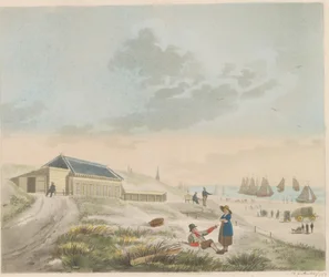 Plage de Scheveningen, vers 1825