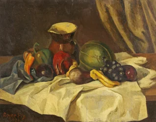 Nature morte - Fruits avec cruche