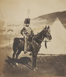 Cornet Henry John Wilkin, 11e (ou propre de Prince Albert) Hussards, 1855