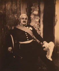 Maréchal français Aimable-Jean-Jacques Pélissier, portrait assis en uniforme, guerre de Crimée, Crimée, Ukraine