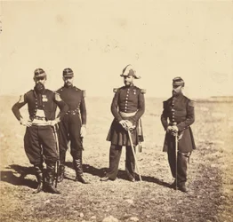 Le général Bennet et les officiers de son état-major