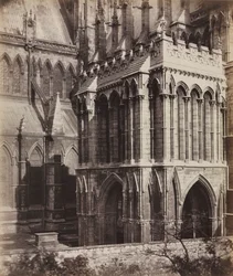 Cathédrale de Lincoln : Le Porche de Galilée, vers 1857