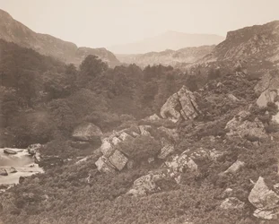Moel Seabid, depuis la vallée de Lledr