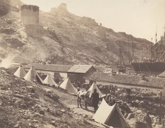 Le château génois, Balaklava, 1855