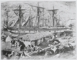 Le quai à bestiaux dans le port de Balaklava