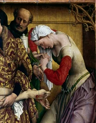 Descente de croix. Détail de Sainte Marie Madeleine. Retable de Rogier Van Der Weyden