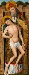 Sainte Trinité, panneau extérieur du Triptyque de Weston, vers 1480