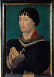 Portrait de Jean Ier dit le Belliqueux, Duc de Clèves (1419-1481). Peinture par Rogier van der Weyden 15ème siècle