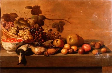 Nature Morte de Fruits et Oiseaux de Chasse