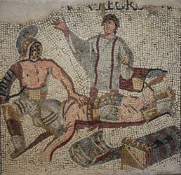 Un combat de gladiateurs avec l