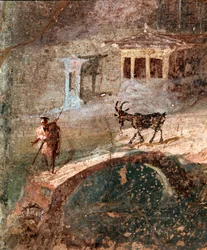 Un homme avec sa chèvre