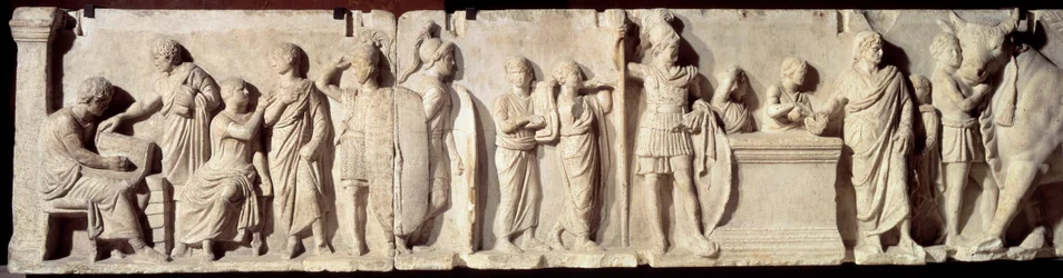 Rome antique : relief dit de Domitius Ahenobarbus
