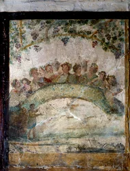 Art de la Rome antique : pampres et génies ailés