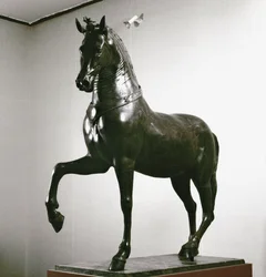 Art romain : statue de cheval Sculpture du 1er siècle (bronze)