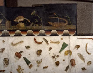Asarotos (Sol non balayé) Fragments de mosaïque signés par Harakliton de Rome, IIe siècle après J.-C., Rome