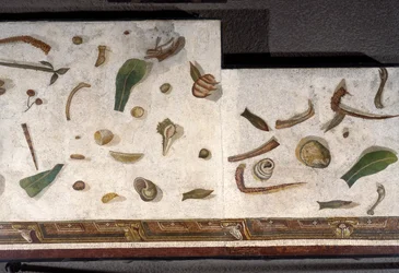 Asarotos (Sol non balayé) Fragments de mosaïque signés par Harakliton de Rome, IIe siècle après J.-C., Rome
