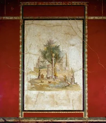 Paysage bucolique (fresque)