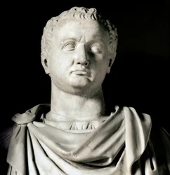 Buste de Vespasien (Titus Flavius Vespasianus) (9-79 apr. J.-C.), empereur romain, Rome, musées du Capitole - Buste de l