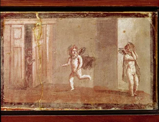 Cupidons jouant à cache-cache (fresque)