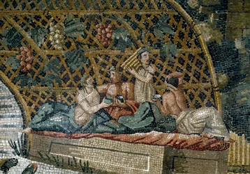 Détail de la mosaïque nilotique de Preneste (Palestrina) du sanctuaire de la déesse Fortune Primigenia, 80 av. J.-C.