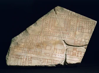 Fragment de Forma Urbis Severiana, IIIe siècle (marbre)