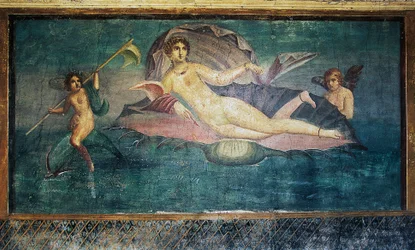 Fresque représentant Vénus, Maison de Vénus dans la coquille, Pompéi (Liste du patrimoine mondial de l