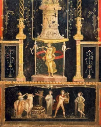 Fresque de la salle de Cupidon dans la maison des Vettii, Pompéi