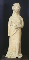 Déesse à tête de lion, du sanctuaire de Bir Bou Regba
